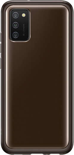 Чехол-накладка Soft Clear Cover для Samsung A02s (черный)